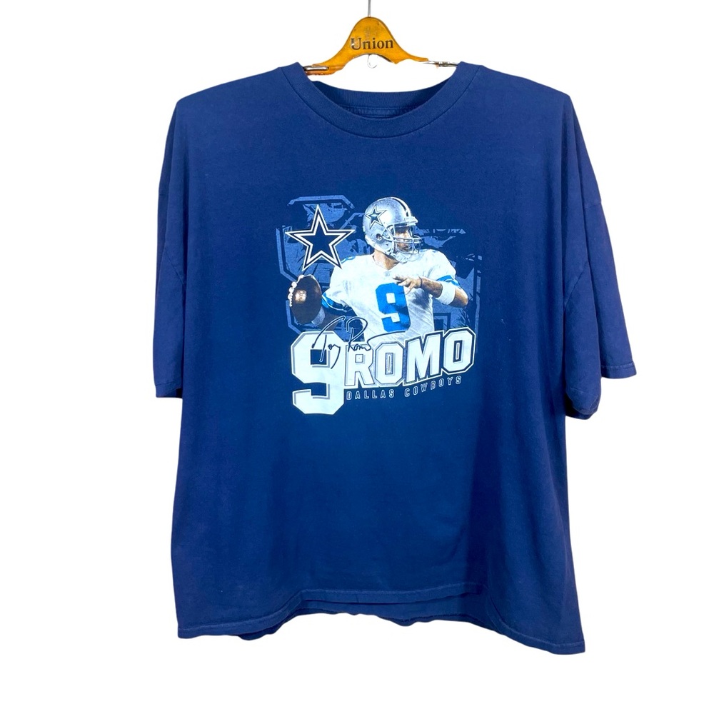 Dallas Cowboys #9 Tony Romo Men’s/ Unisex Graphic Short Sleeve T-Shirt Size XL